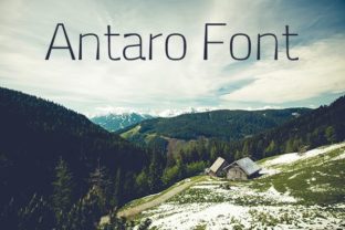 Antaro Typeface for Handmade Brand Identity