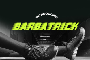 Barbatrick Font for Bold Web Headlines