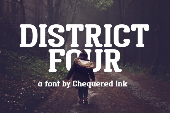 District Four Font for Modern Web Design