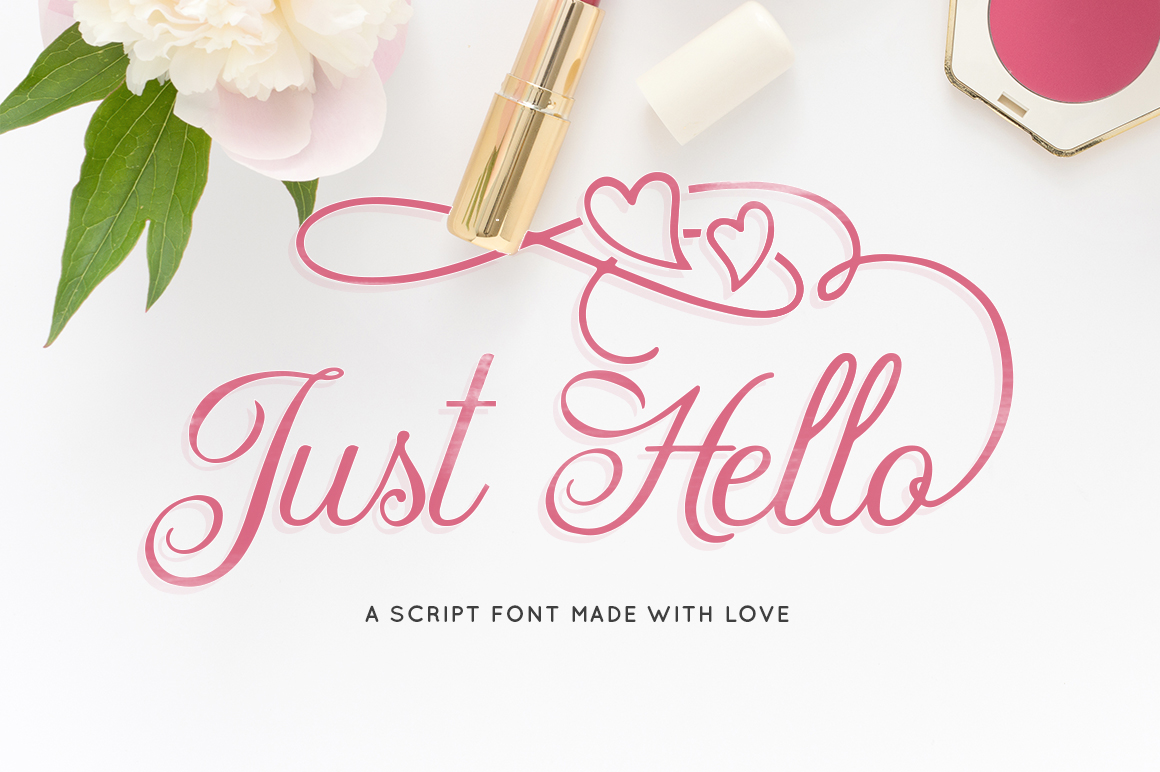 Just Hello Font for Polished Branding