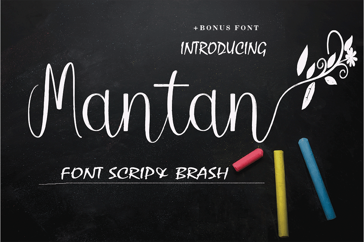 Mantan Handwritten Script Font for Makers