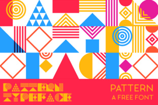 Pattern Typeface for Abstract Branding