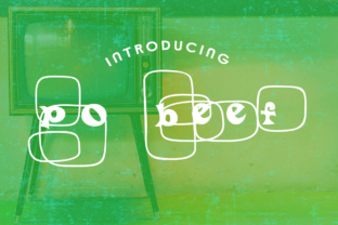 Po Beef Font for Retro Web Design