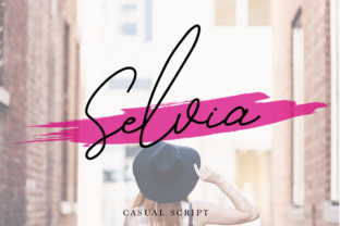 Selvia: A Thin Script Font for Editorial Branding