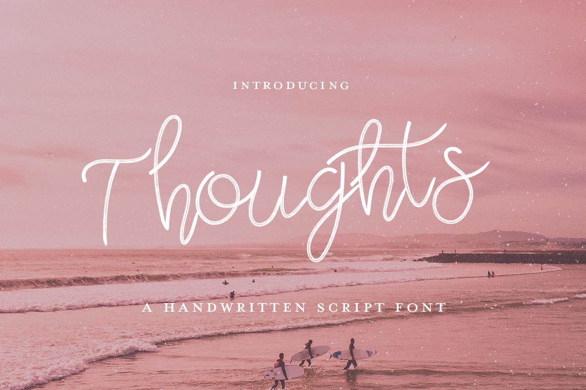 Thoughts Script Font for Social Campaigns