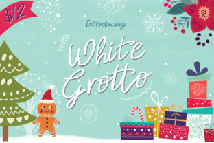 White Grotto: A Snowy Script Font for Holiday Design